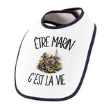 Bavoir Bébé Être marin c'est la vie
