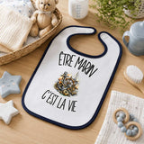 Bavoir Bébé Être marin c'est la vie