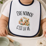 Bavoir Bébé Être nounou c'est la vie