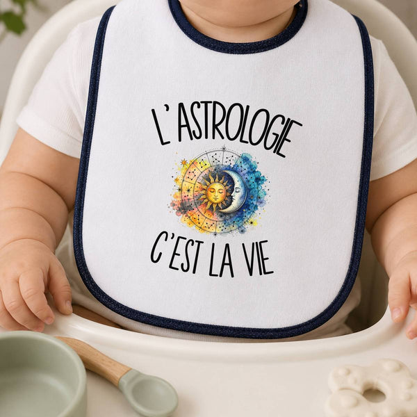 Bavoir Bébé L'astrologie c'est la vie