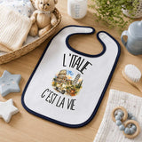 Bavoir Bébé L'Italie c'est la vie