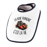 Bavoir Bébé La boxe française c'est la vie