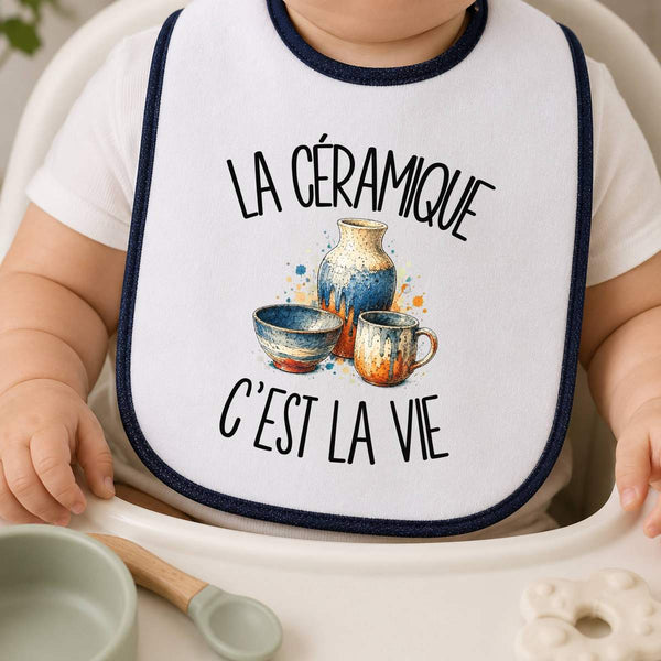 Bavoir Bébé La céramique c'est la vie