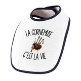 Bavoir Bébé La cornemuse c'est la vie