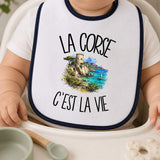 Bavoir Bébé La Corse c'est la vie