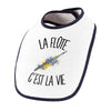 Bavoir Bébé La flûte c'est la vie