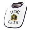 Bavoir Bébé La forêt c'est la vie