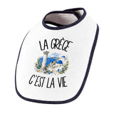 Bavoir Bébé La Grèce c'est la vie