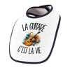 Bavoir Bébé La guitare c'est la vie