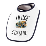 Bavoir Bébé La luge c'est la vie