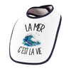 Bavoir Bébé La mer c'est la vie