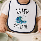Bavoir Bébé La mer c'est la vie
