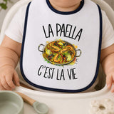 Bavoir Bébé La paella c'est la vie