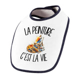 Bavoir Bébé La peinture c'est la vie