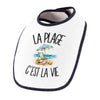 Bavoir Bébé La plage c'est la vie