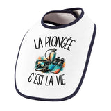Bavoir Bébé La plongée c'est la vie