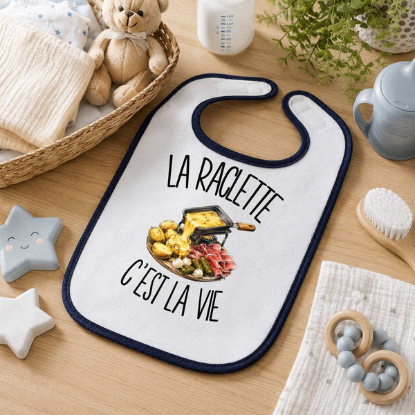 Bavoir Bébé La raclette c'est la vie