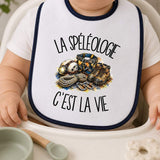 Bavoir Bébé La spéléologie c'est la vie