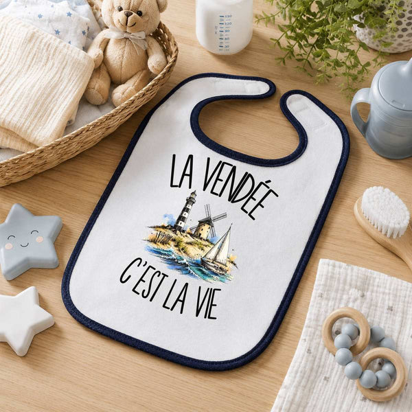 Bavoir Bébé La Vendée c'est la vie