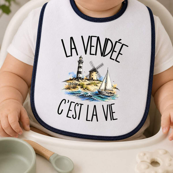 Bavoir Bébé La Vendée c'est la vie