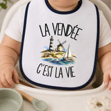 Bavoir Bébé La Vendée c'est la vie