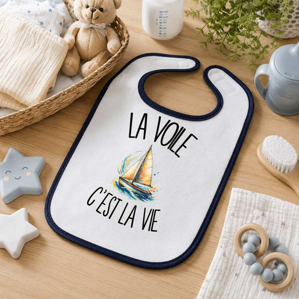 Bavoir Bébé La voile c'est la vie