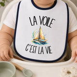 Bavoir Bébé La voile c'est la vie