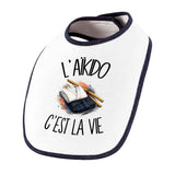Bavoir Bébé L'aïkido c'est la vie
