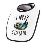 Bavoir Bébé L'apnée c'est la vie