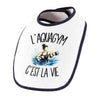 Bavoir Bébé L'aquagym c'est la vie