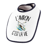 Bavoir Bébé L'aviron c'est la vie