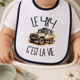 Bavoir Bébé Le 4x4 c'est la vie