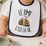 Bavoir Bébé Le BMX c'est la vie