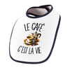 Bavoir Bébé Le café c'est la vie