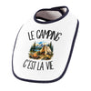 Bavoir Bébé Le camping c'est la vie