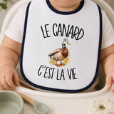 Bavoir Bébé Le canard c'est la vie