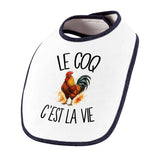 Bavoir Bébé Le coq c'est la vie