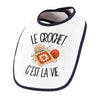 Bavoir Bébé Le crochet c'est la vie