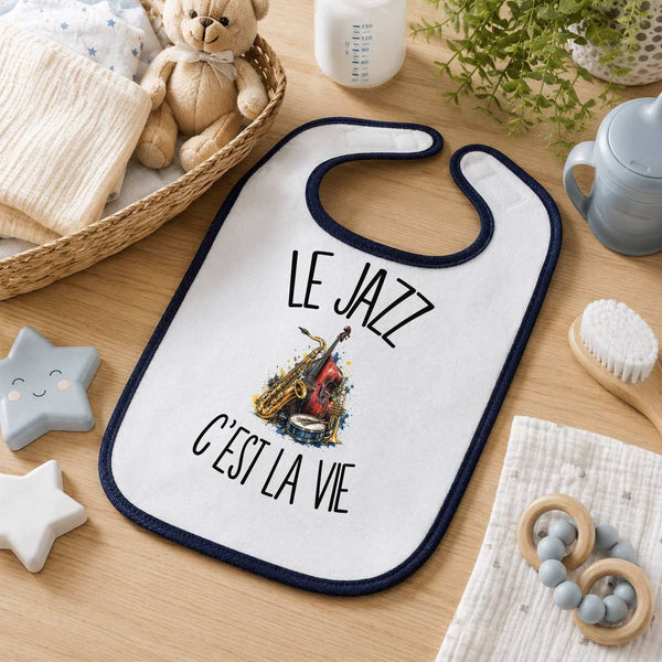 Bavoir Bébé Le jazz c'est la vie