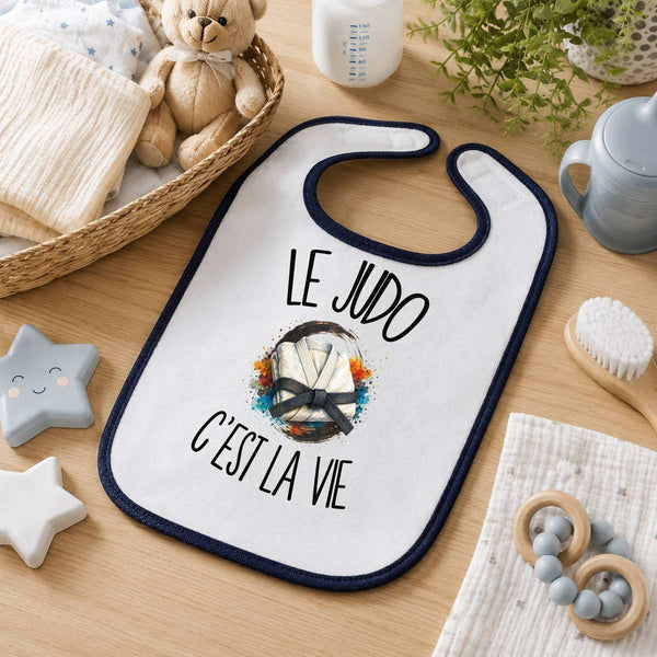 Bavoir Bébé Le judo c'est la vie