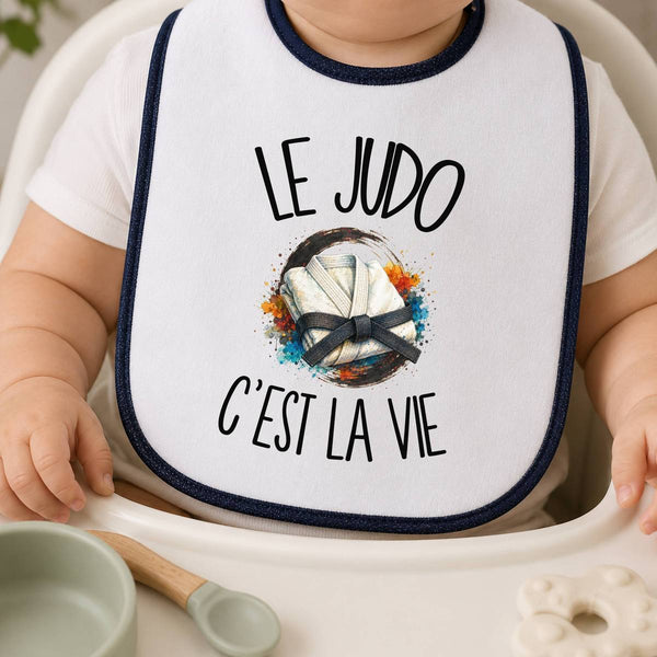 Bavoir Bébé Le judo c'est la vie