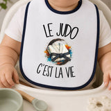 Bavoir Bébé Le judo c'est la vie