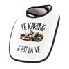 Bavoir Bébé Le karting c'est la vie
