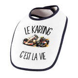 Bavoir Bébé Le karting c'est la vie