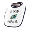 Bavoir Bébé Le kayak c'est la vie