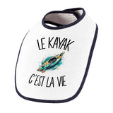 Bavoir Bébé Le kayak c'est la vie