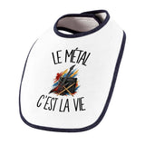 Bavoir Bébé Le métal c'est la vie