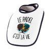 Bavoir Bébé Le padel c'est la vie