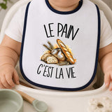 Bavoir Bébé Le pain c'est la vie