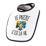 Bavoir Bébé Le puzzle c'est la vie
